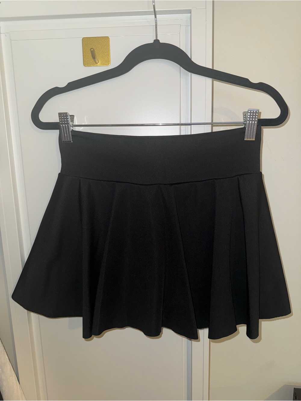 SHEIN Black Circle Skater Skirt